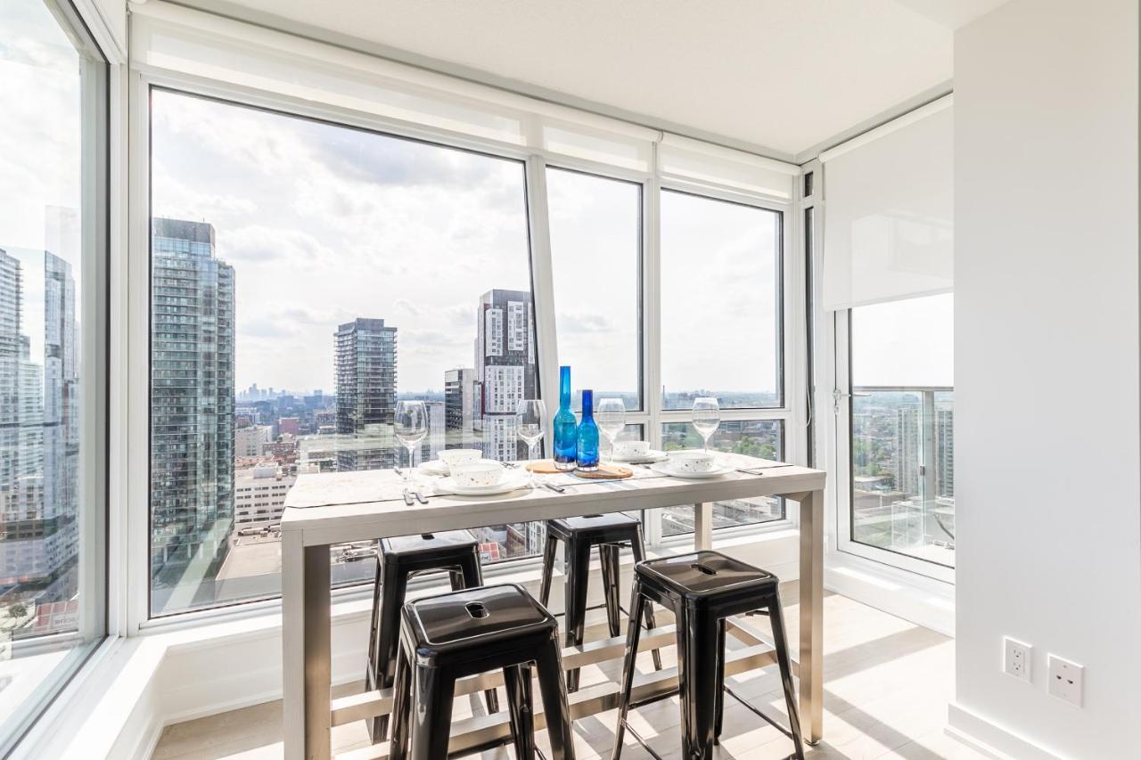 Luxury 2 Bedroom In The Heart Of Entertainment District W/ Cn Tower View Toronto Exterior foto